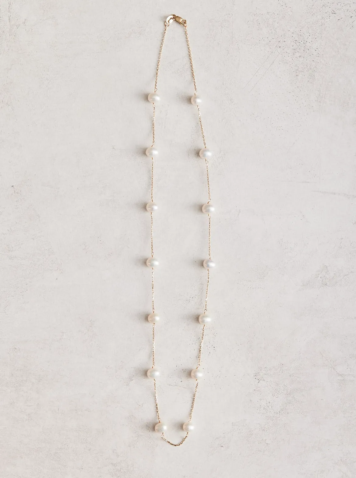 Pearl Station Necklace