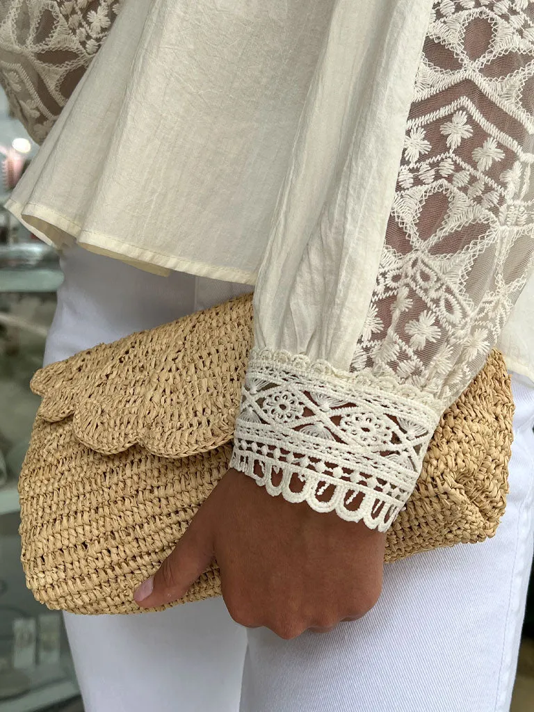 Philippa Cotton & Lace Blouse