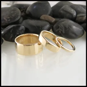 Plain Bands in 14K Gold