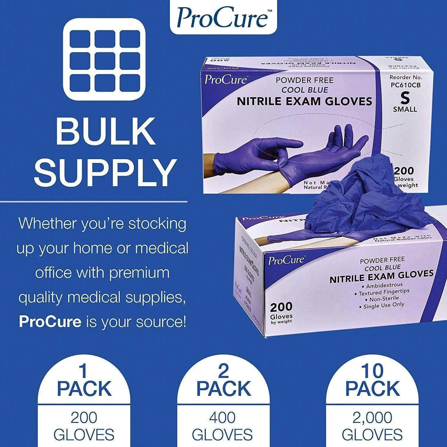 ProCure Nitrile Gloves (Powder Free)