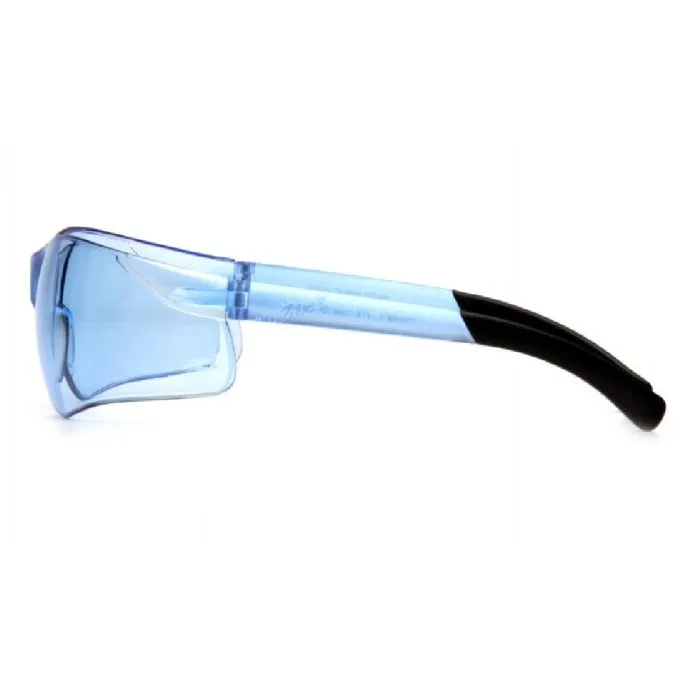 Pyramex Ztek S2560S Safety Glasses, Infinity Blue Lens, Infinity Blue Frame, One Size, 1 Each