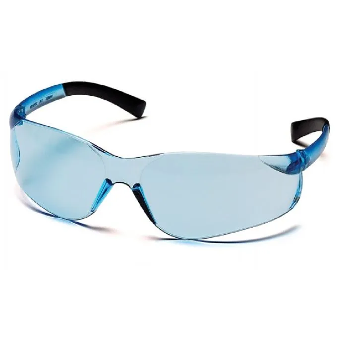 Pyramex Ztek S2560S Safety Glasses, Infinity Blue Lens, Infinity Blue Frame, One Size, 1 Each