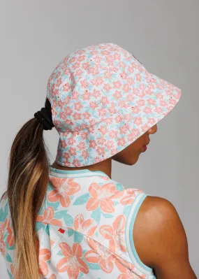 Remastered Women's High Ponytail Tech Bucket Hat | White