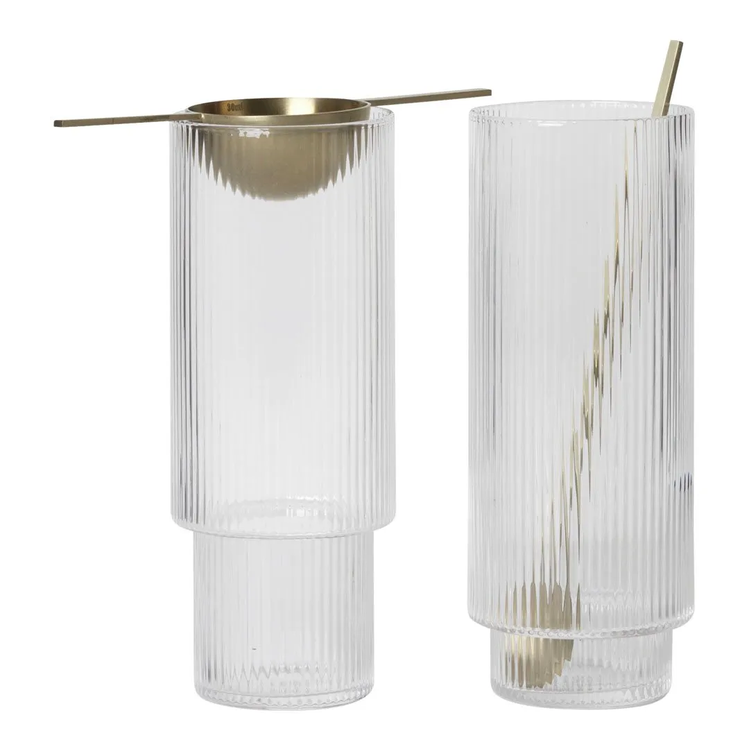 Ripple Long Drink Glass - Set of 4
