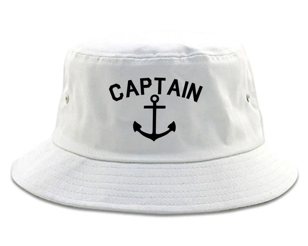Sailing Captain Anchor Mens Bucket Hat