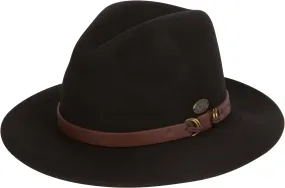 Sakkas Grant Western Style Wide Brim Wool Fedora