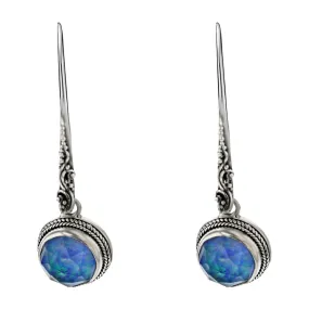 Sarda Sterling Silver Earrings with Crystals