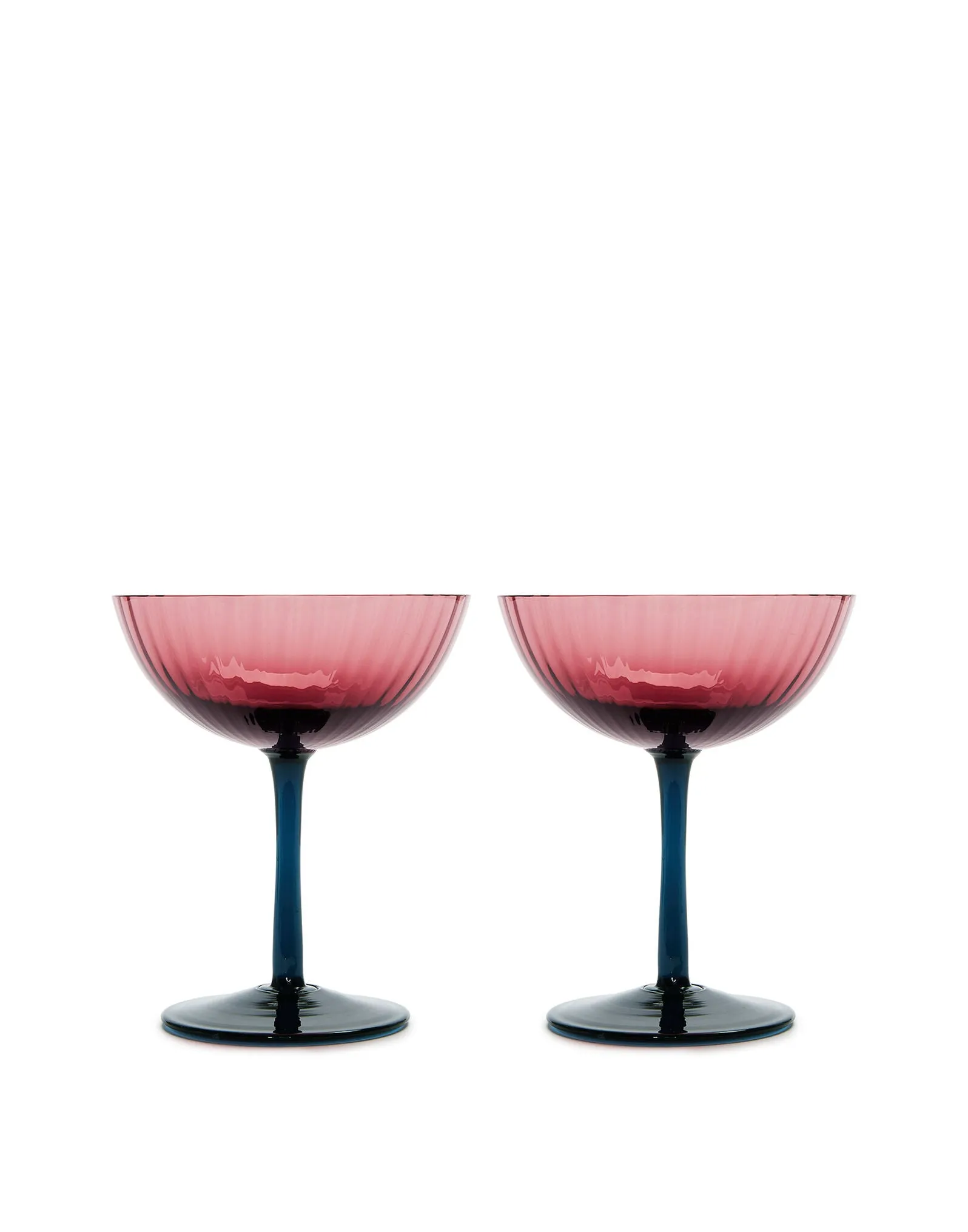 Set of 2 Champagne Coupes - Viola