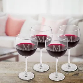 Set of 4 Red Wine Glasses