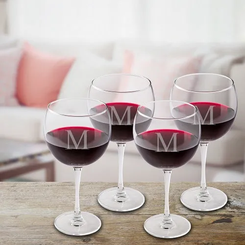 Set of 4 Red Wine Glasses