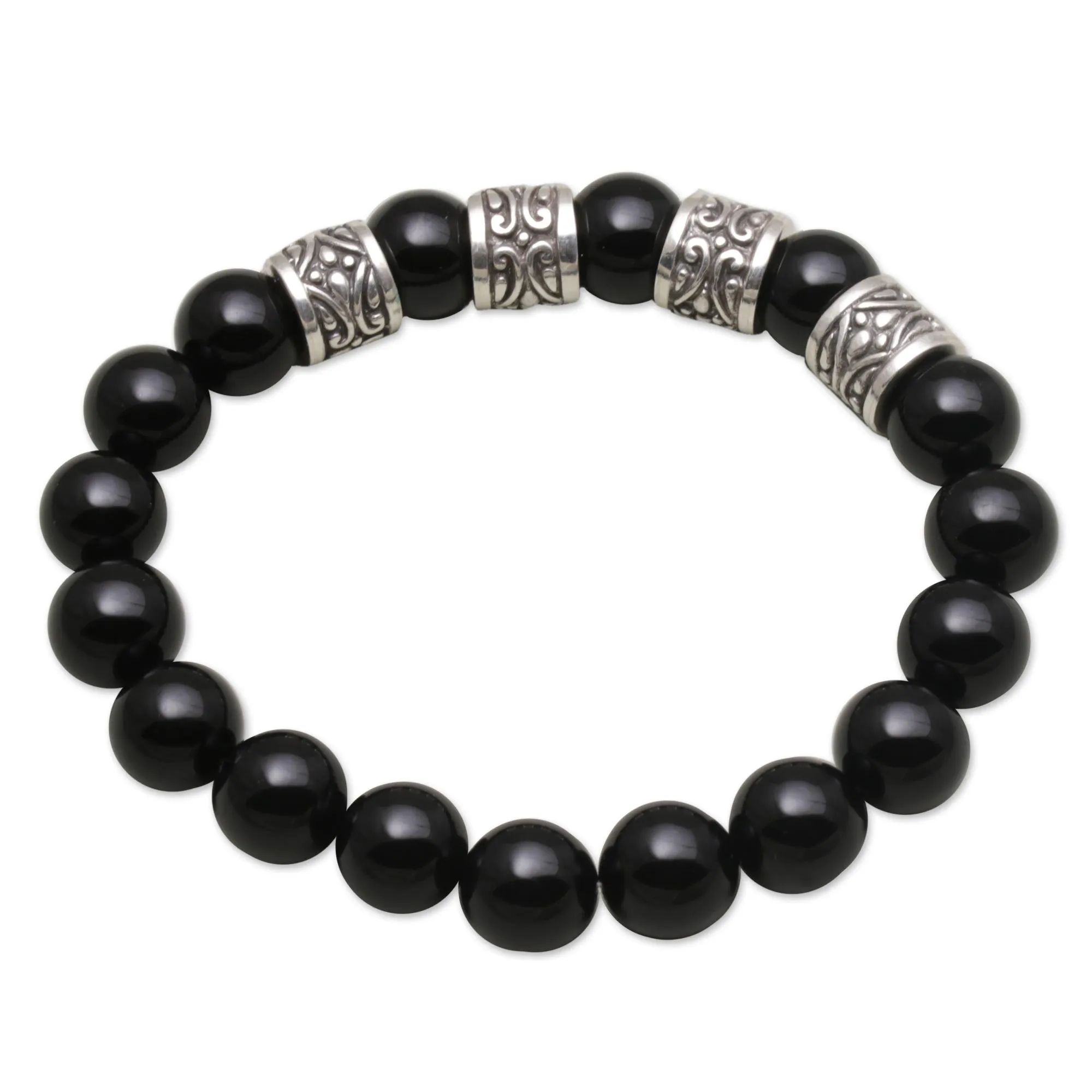 Shrine Shadow Men's Onyx Bracelet