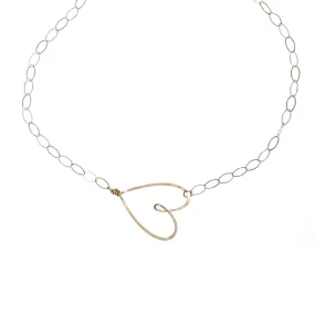 Sideways Heart Necklace