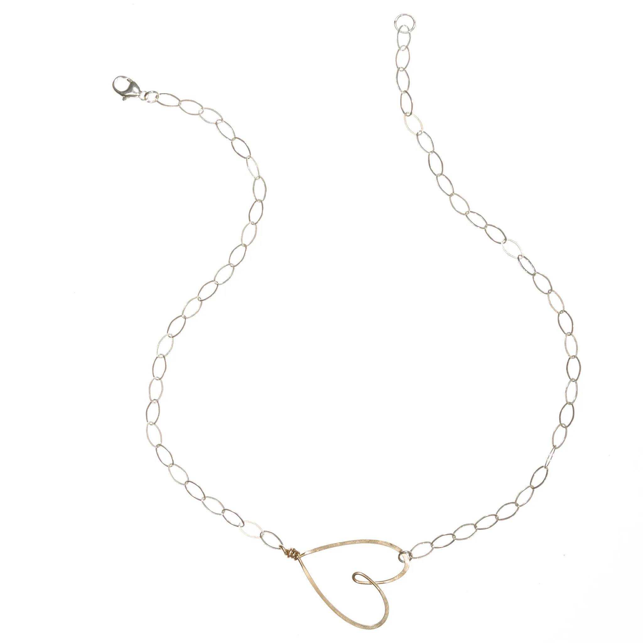 Sideways Heart Necklace