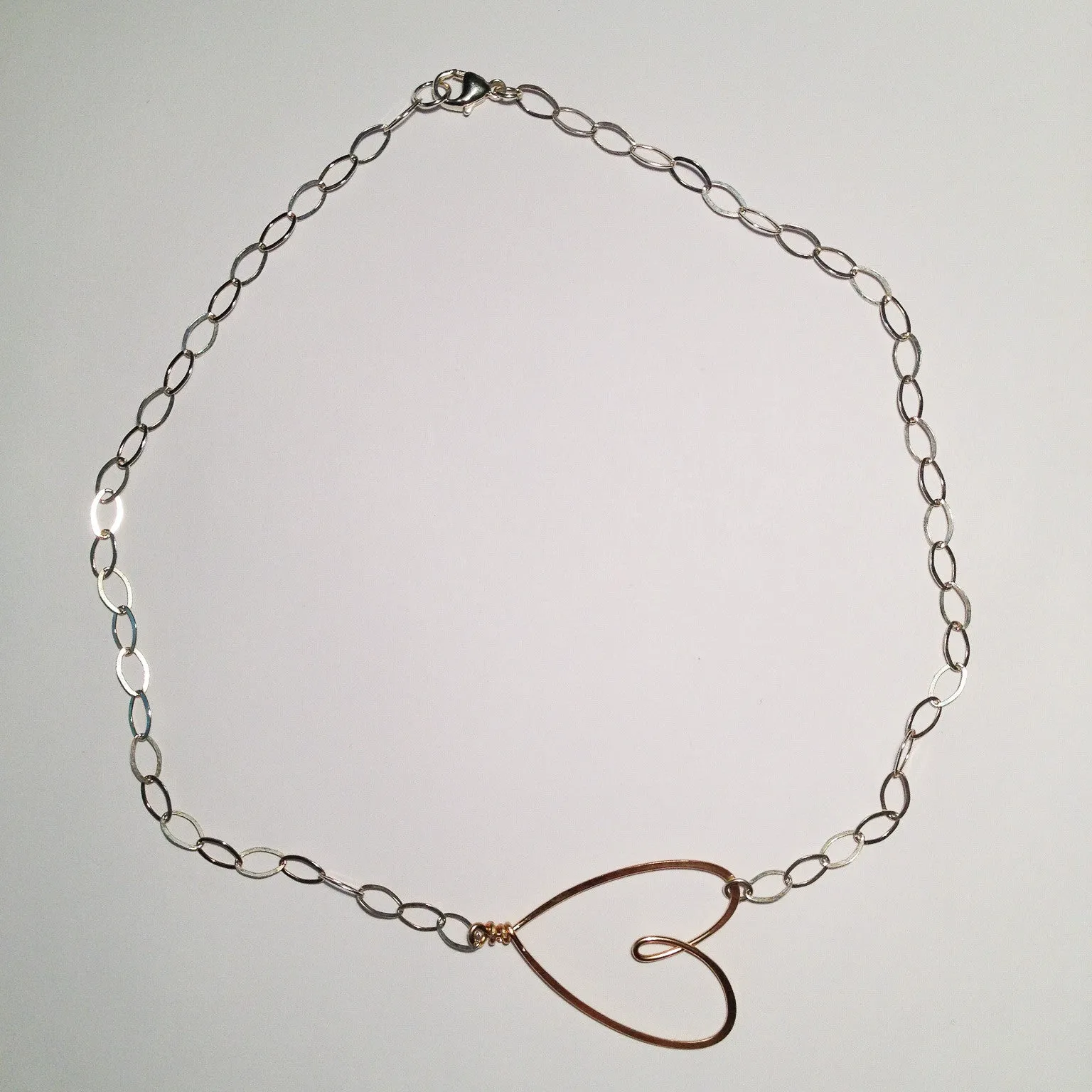 Sideways Heart Necklace