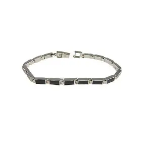 Silver & Black Onyx Bracelet