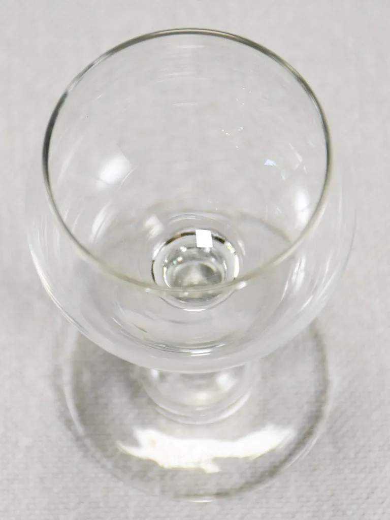 Six vintage French digestive glasses 4"
