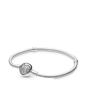 Sliver Bracelet with Ball Clasp