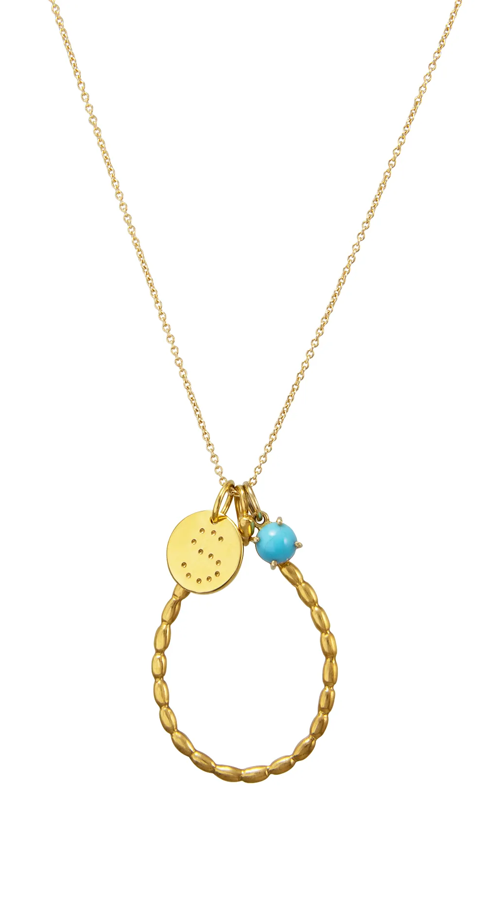 SMALL LETTER 18K YELLOW GOLD