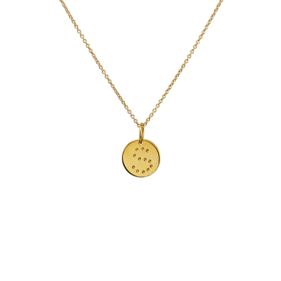 SMALL LETTER 18K YELLOW GOLD