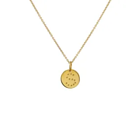 SMALL LETTER 18K YELLOW GOLD