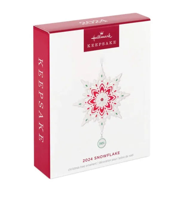 Snowflake 2024 Porcelain Ornament