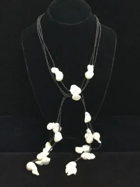 Spinel & Baroque Pearl Lariet