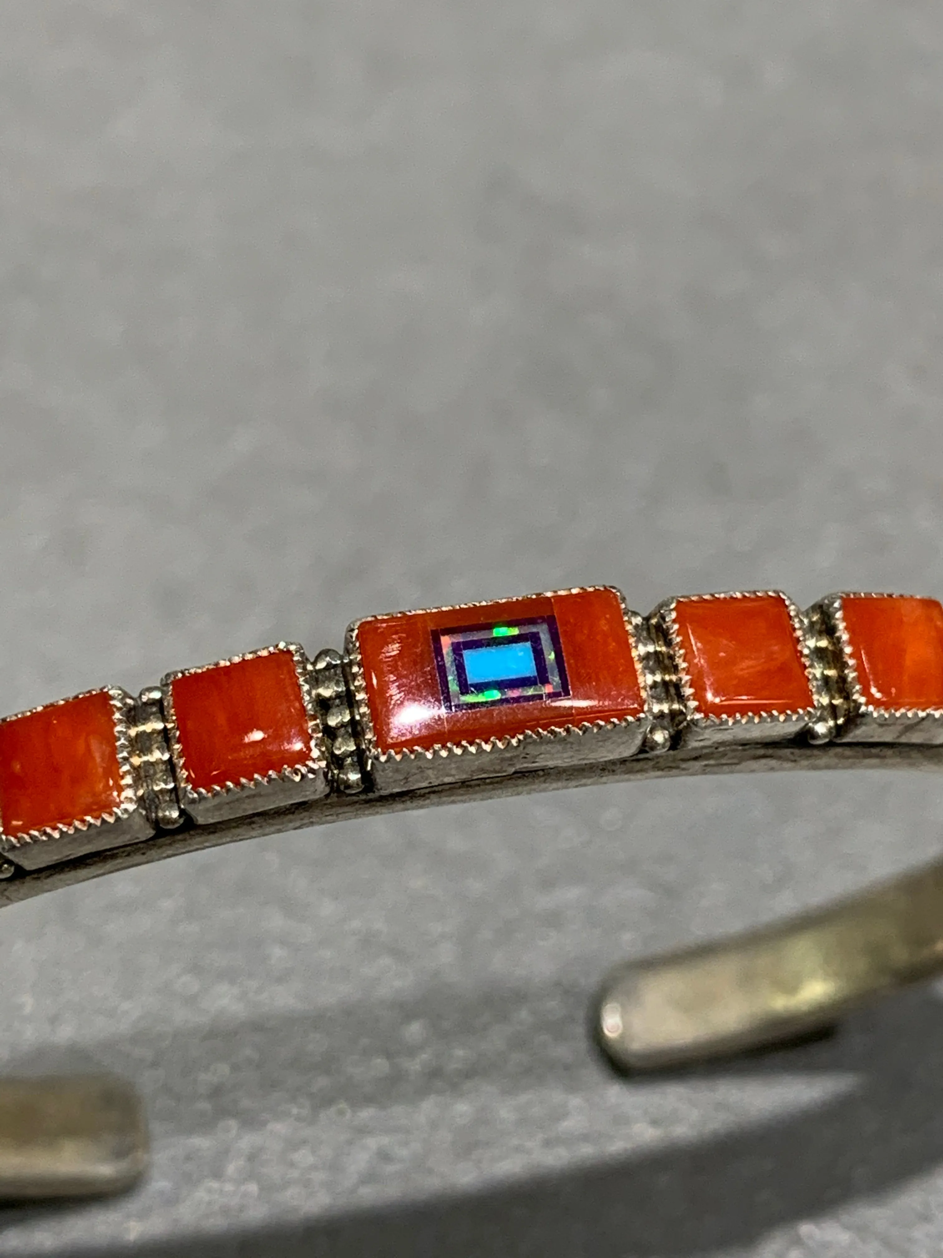 Sterling Silver Coral Bracelet