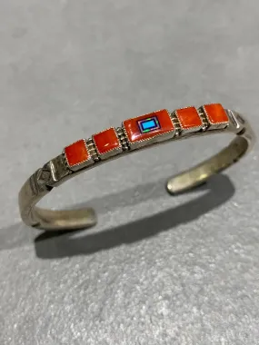 Sterling Silver Coral Bracelet