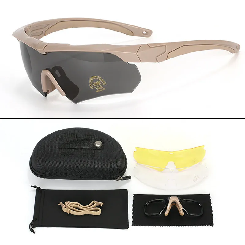 TACTICAL GLASSES POLARIZED ANTI UV SHOOTING GOGGLES