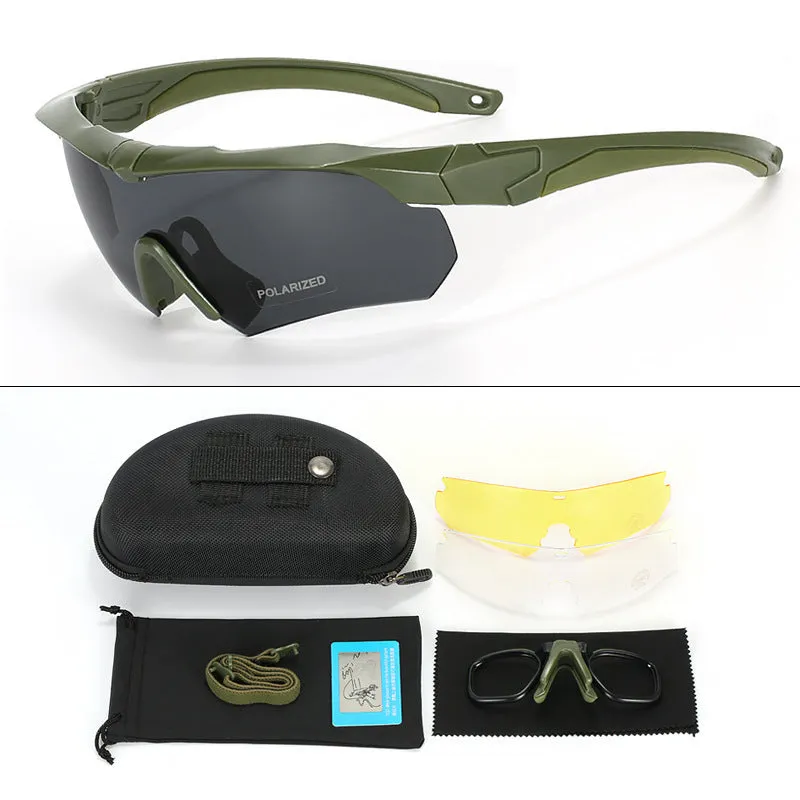 TACTICAL GLASSES POLARIZED ANTI UV SHOOTING GOGGLES
