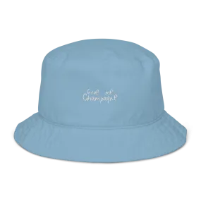 The Give me Champagne Organic bucket hat