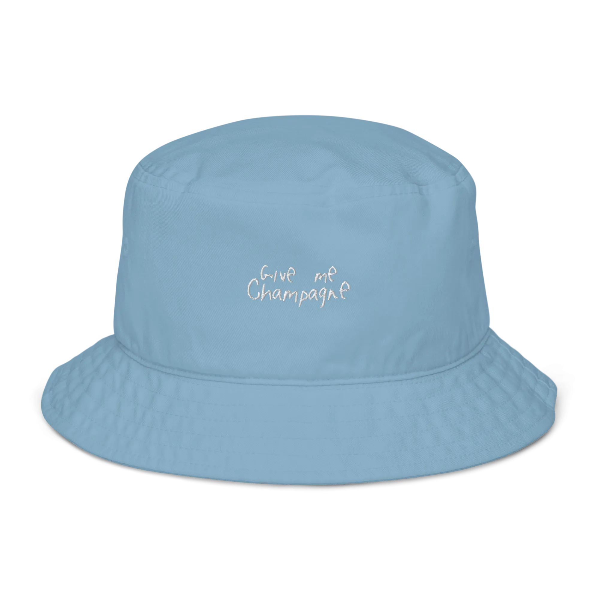 The Give me Champagne Organic bucket hat