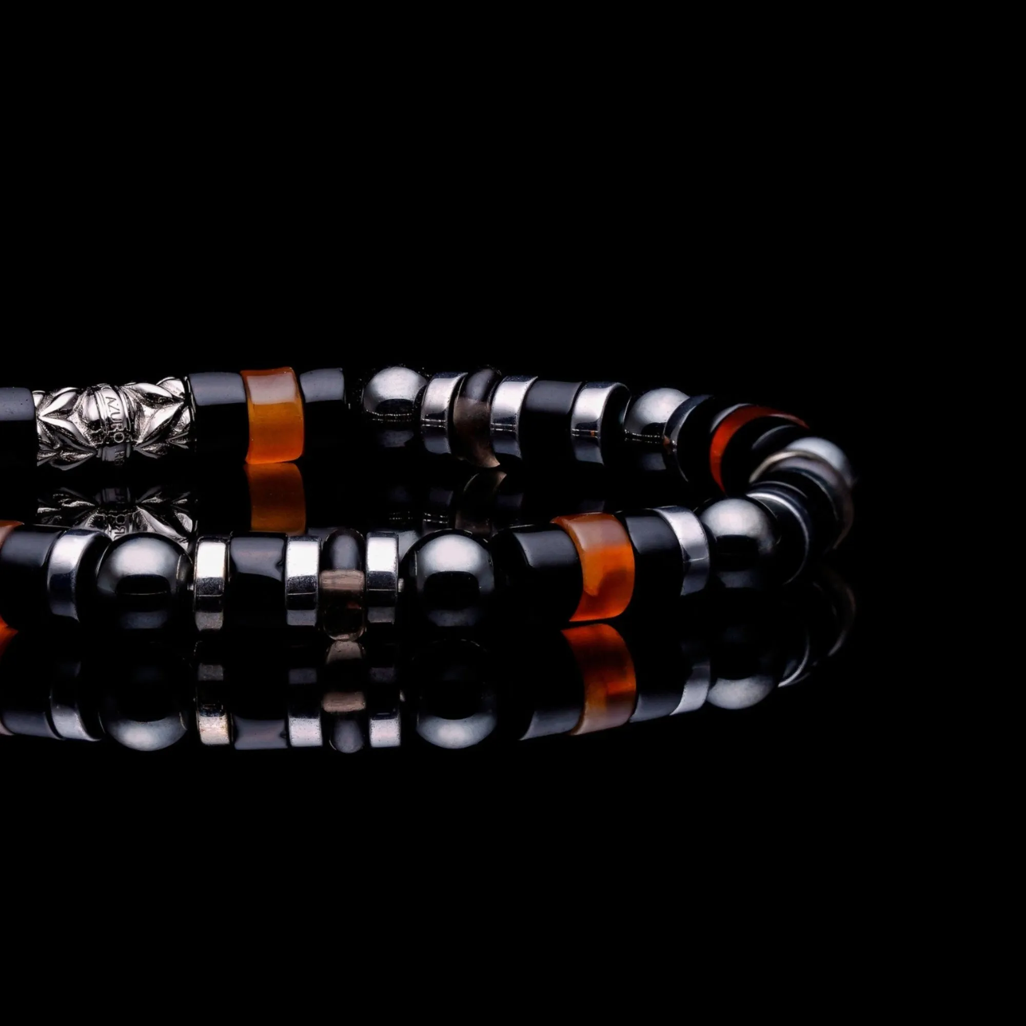The Gladiator | Onyx, Hematite Beaded Bracelet