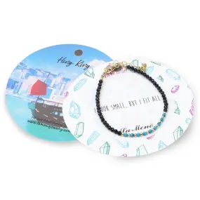 Tiny Black Onyx & Turquoise Bracelet