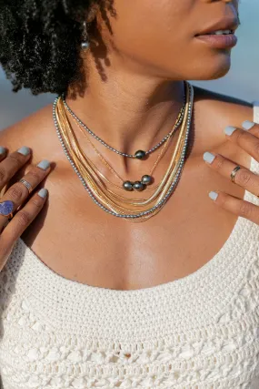 Triple Floating Tahitian Pearl Necklace - Mililani