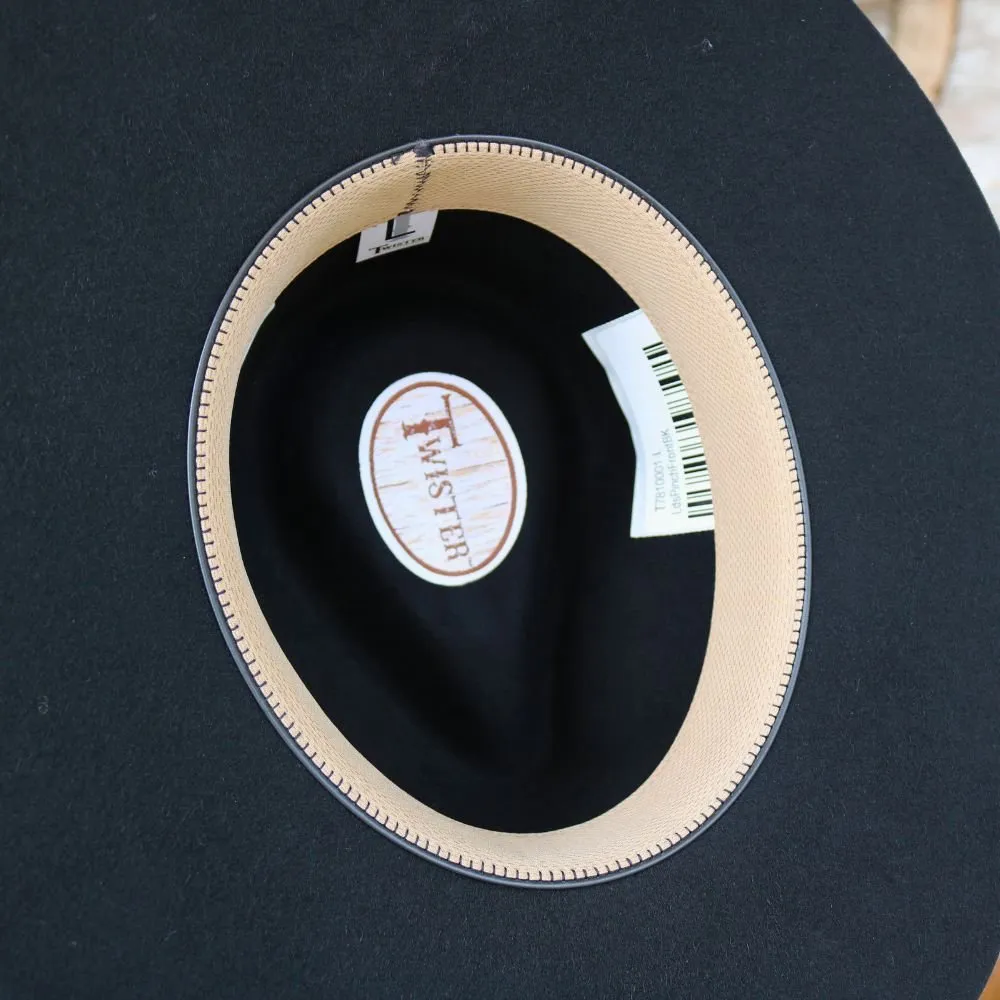 Twister Black Felt Rancher Hat