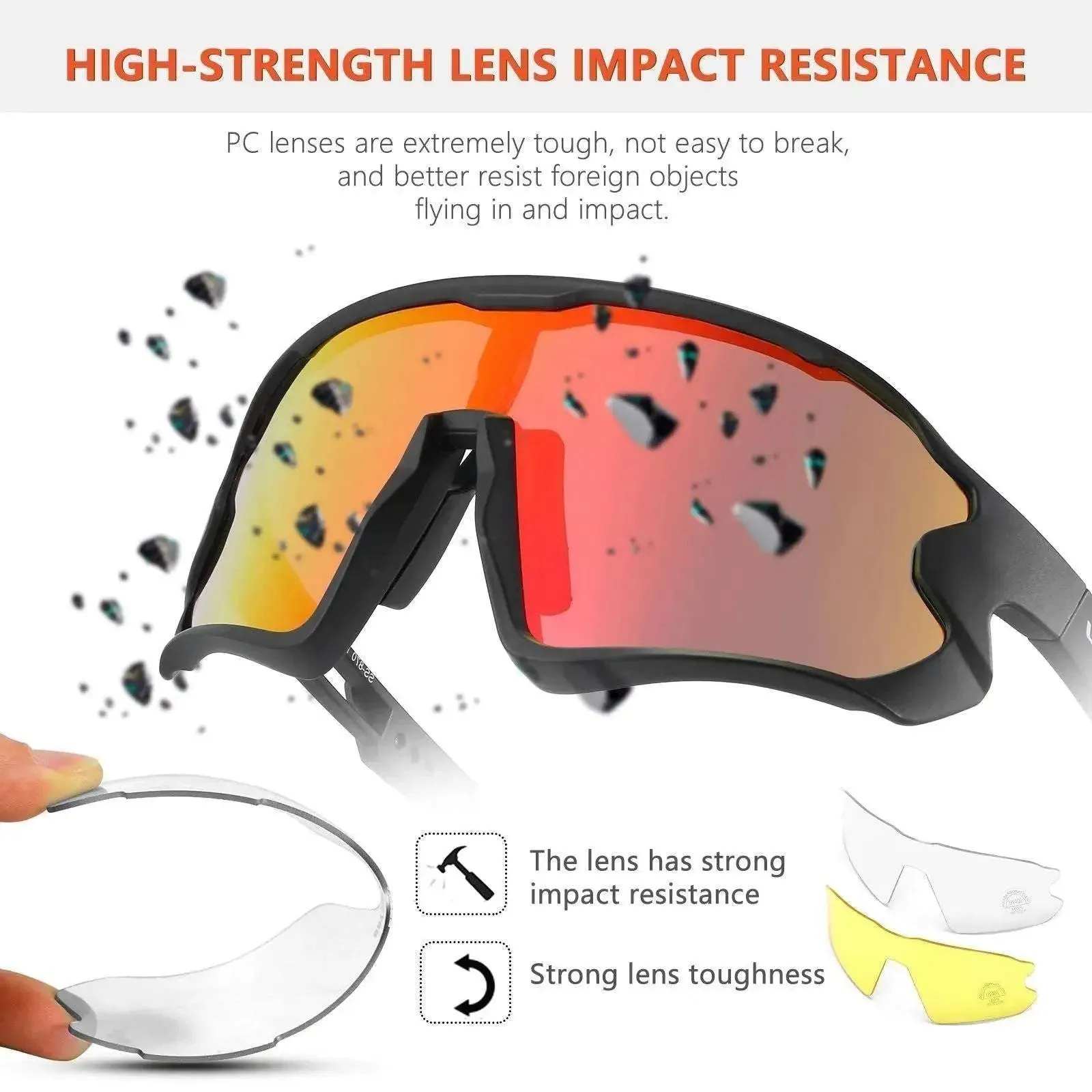 Unisex Cycling Sunglasses Polarized Glasses For Road MTB