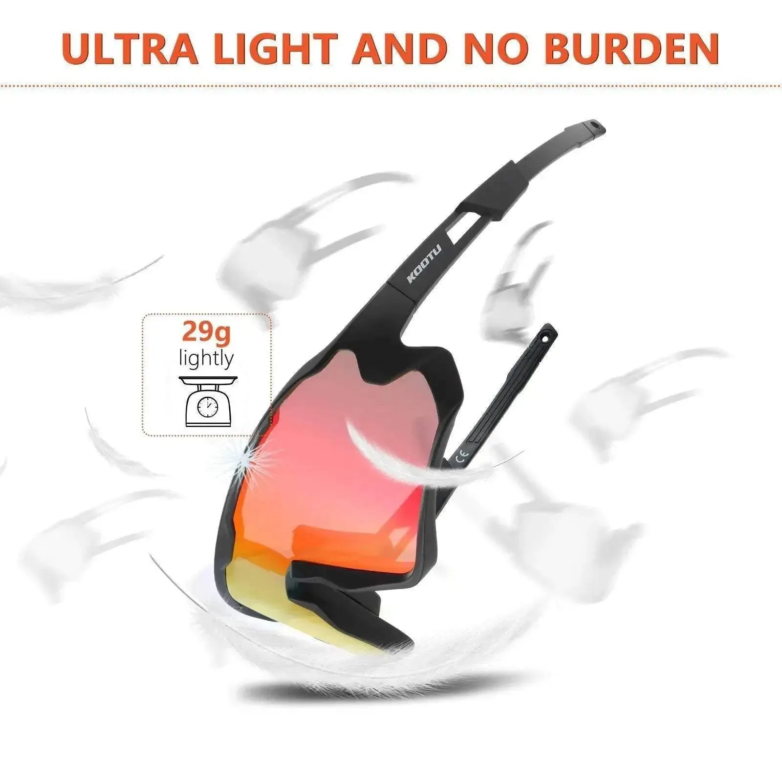Unisex Cycling Sunglasses Polarized Glasses For Road MTB