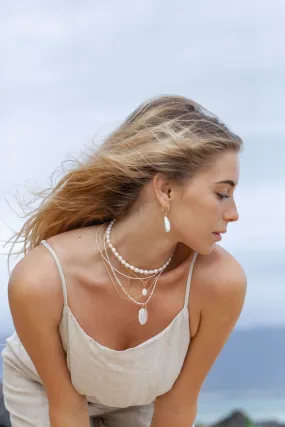 White Pearl Choker Necklace - Ala