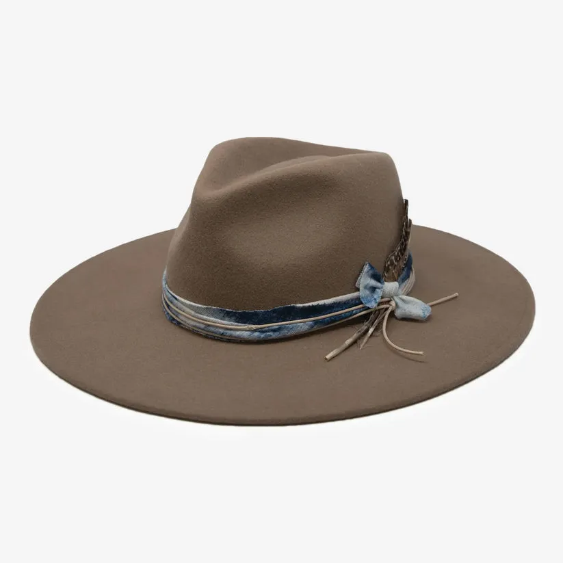 Woolen Whisper Fedora in Tan