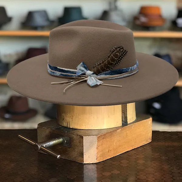 Woolen Whisper Fedora in Tan