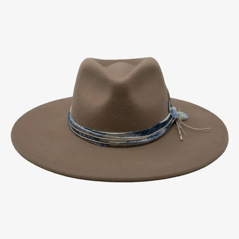 Woolen Whisper Fedora in Tan