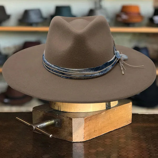 Woolen Whisper Fedora in Tan