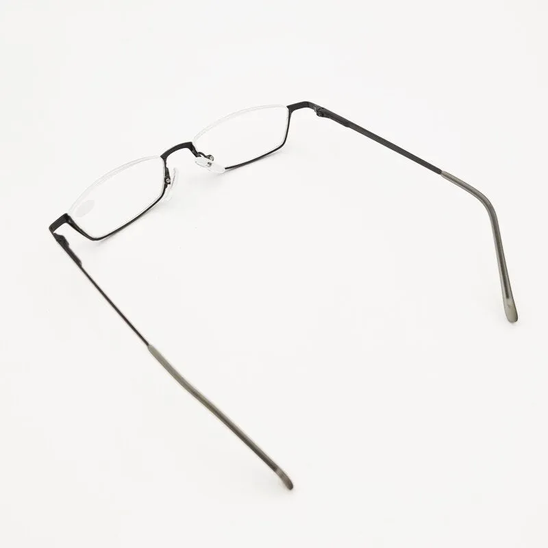 Yujo Unisex Alloy Semi Rim Square Frame Reading Glasses Y006