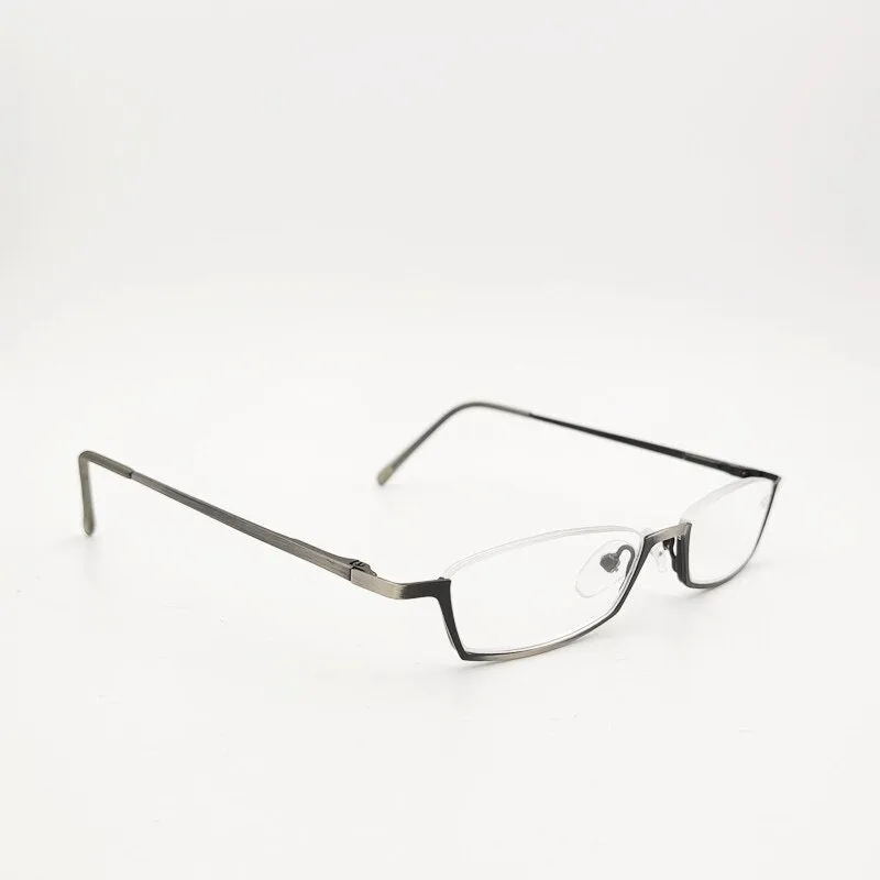 Yujo Unisex Alloy Semi Rim Square Frame Reading Glasses Y006